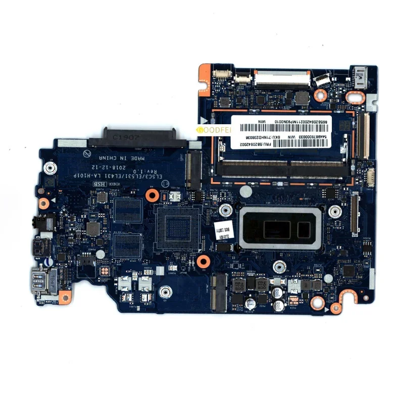 5B20S42002 For Lenovo Ideapad S340-14IWL Laptop Motherboard CPU I3-8145U UMA RAM 4G Notebook Mainboard Accessories 100% test OK