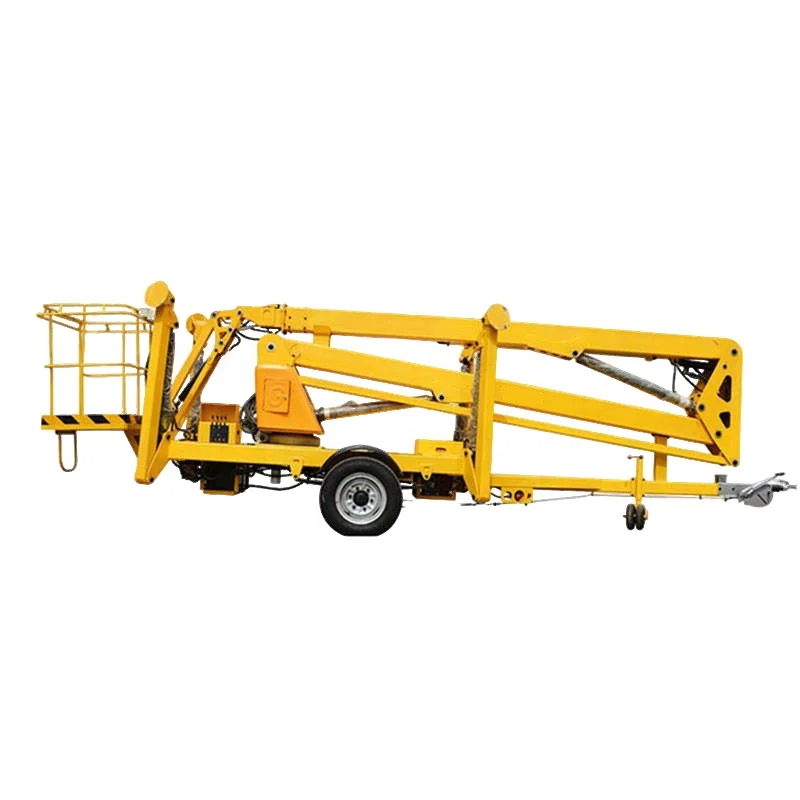 8 - 16m Electric Hydraulic 200kg Aerial Man Work Platform Cherry Picker Towable Articulated Spider Boom Lift 26.25 - 52.49ft