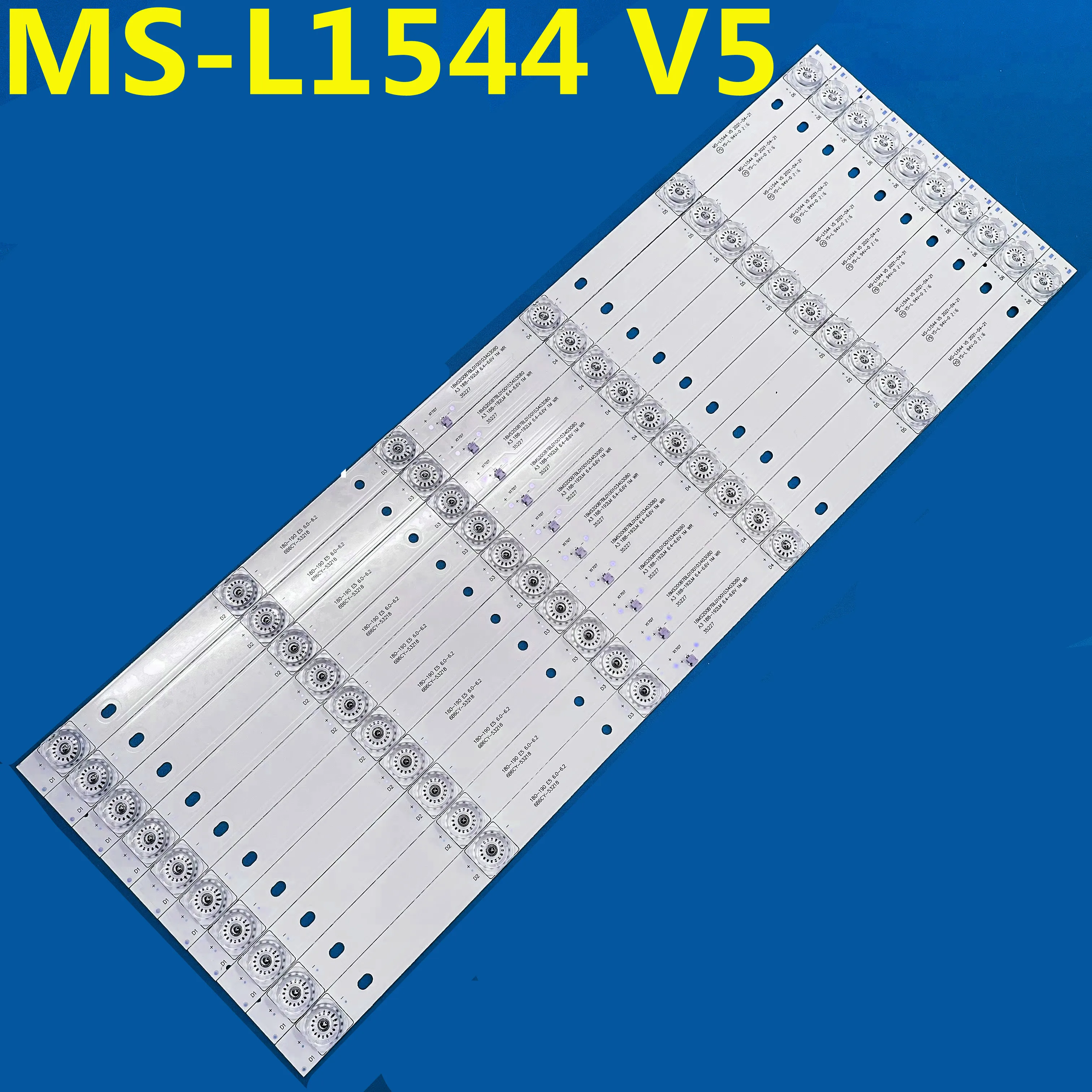 10PCS 540MM LED Backlight Strip 6 lamp MS-L1544 V5 For SN55CRE88 CX550DLEDM AX55CRE88/0227 SN055LDJRXCV6488H-
