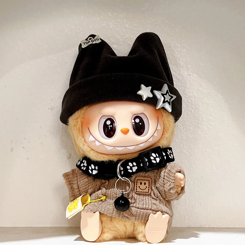 Muñecas Labubu I II Idol de 17cm, minimuñecas de peluche bonitas, ropa de Corea Kpop Exo Idol, sombrero, monos, ropa, accesorios DIY, regalos