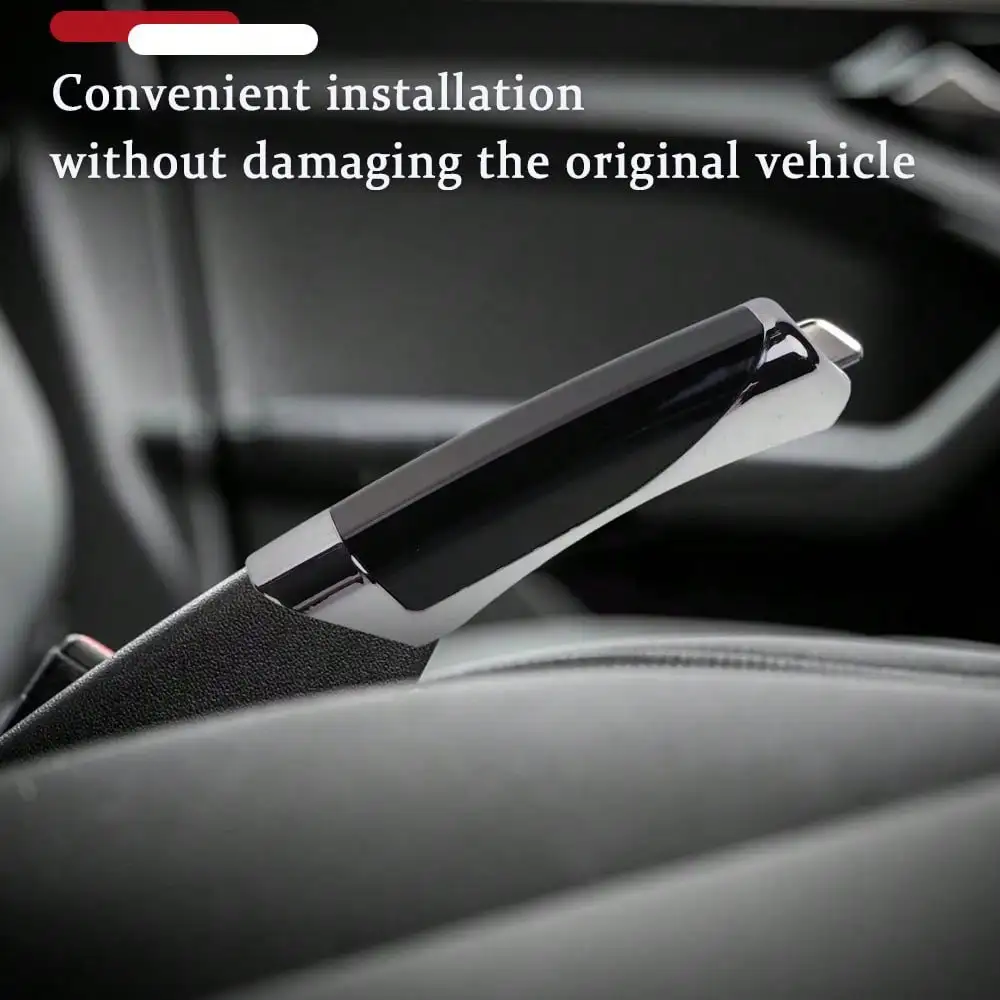 1Pc Car Modified Handbrake Cover Decorative Cover Universal High Quality Carbon Fiber Handbrake Sleeve For Car Handbrake Lever