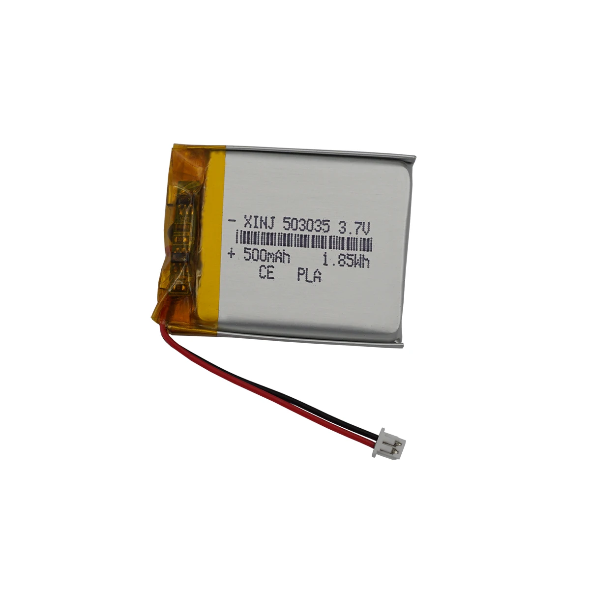 3.7V 500mAh 1.85Wh Polymer Li Lithium Battery 503035 JST 2pin 1.25mm Connector For GPS Baby Camera MP3 MP4 Car Navigation