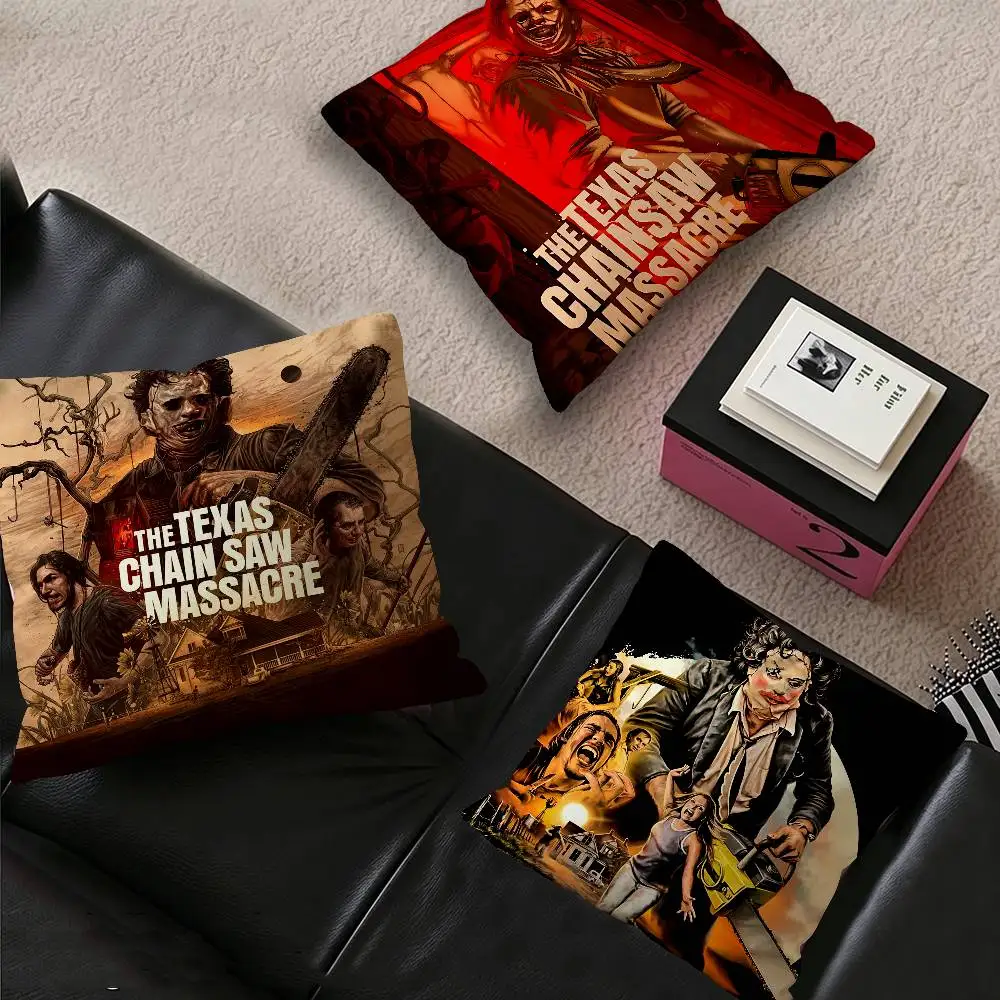 Movie The Texas Chain Saw Massacre Personalized Pillow Cover Kids Bedroom Wild Party Decor Pillowcase Kid Birthday Shower Gift