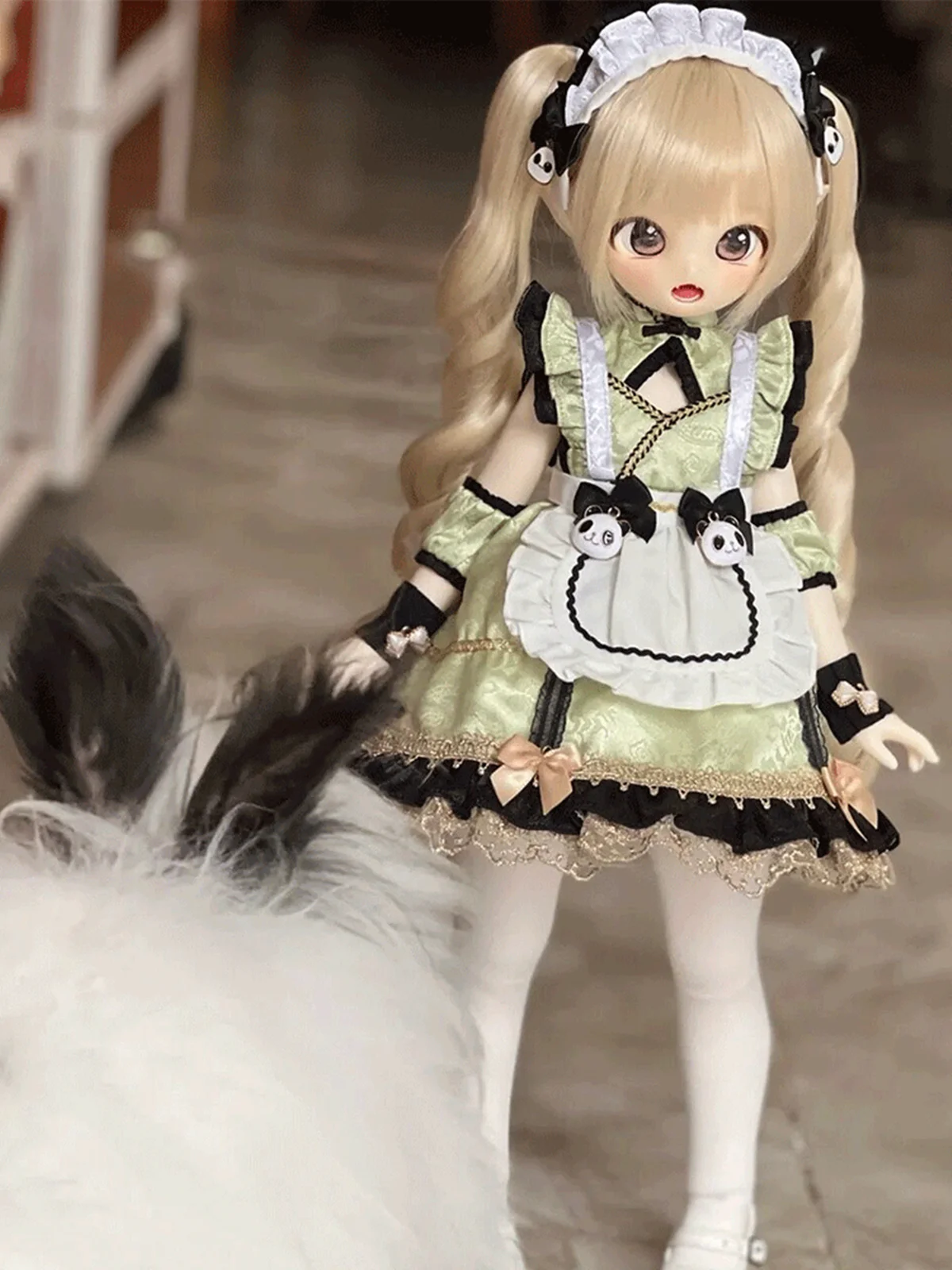 Vampire Meow Ji Rabbit Body Bear figura de ação corporal, maquiagem opcional, presente nu para bebê, novo, SD, 1, 4, Em Stock