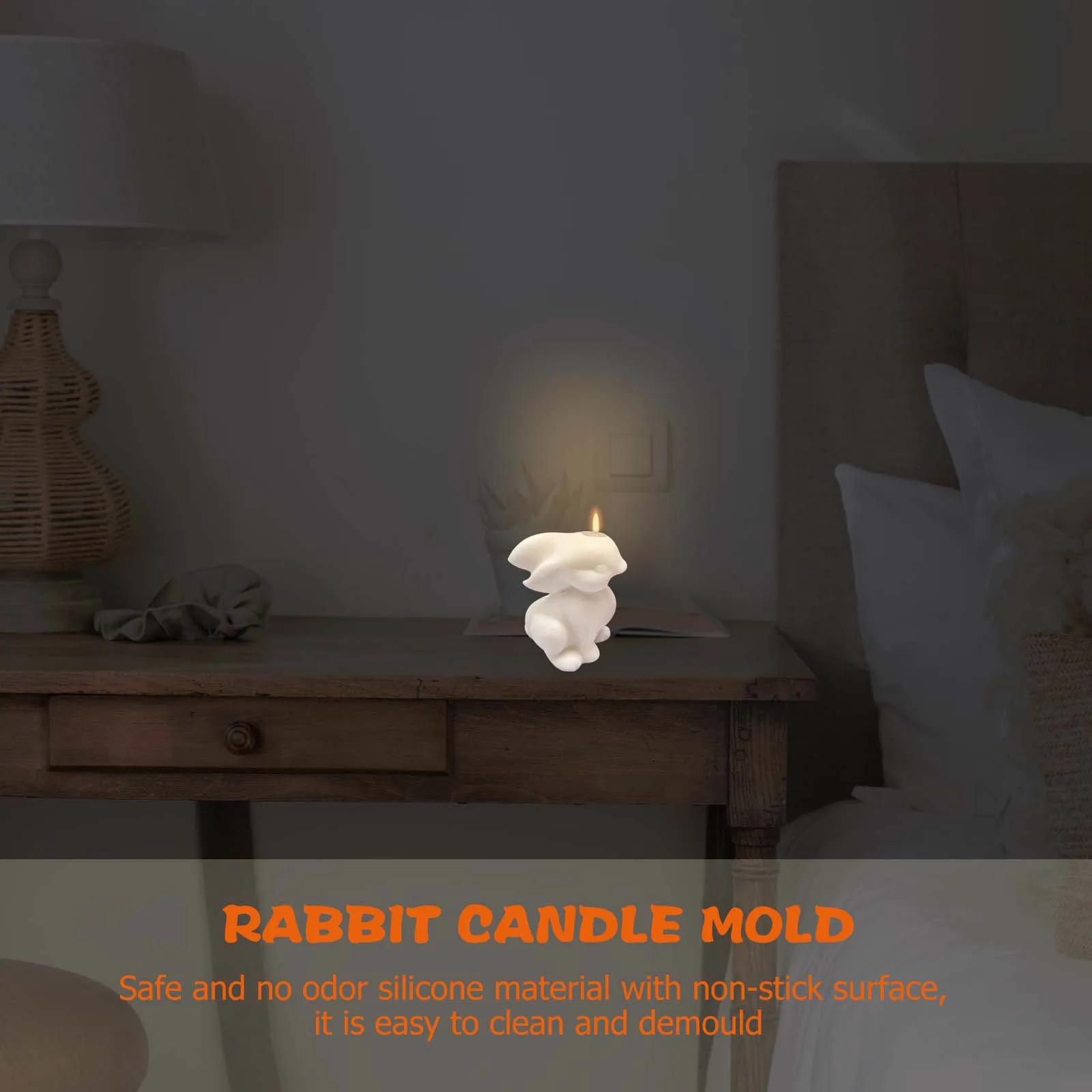 

Baking Cake Mold Shape 3d Bunny Silicone Eastersilicone Moulds Bunnycandle