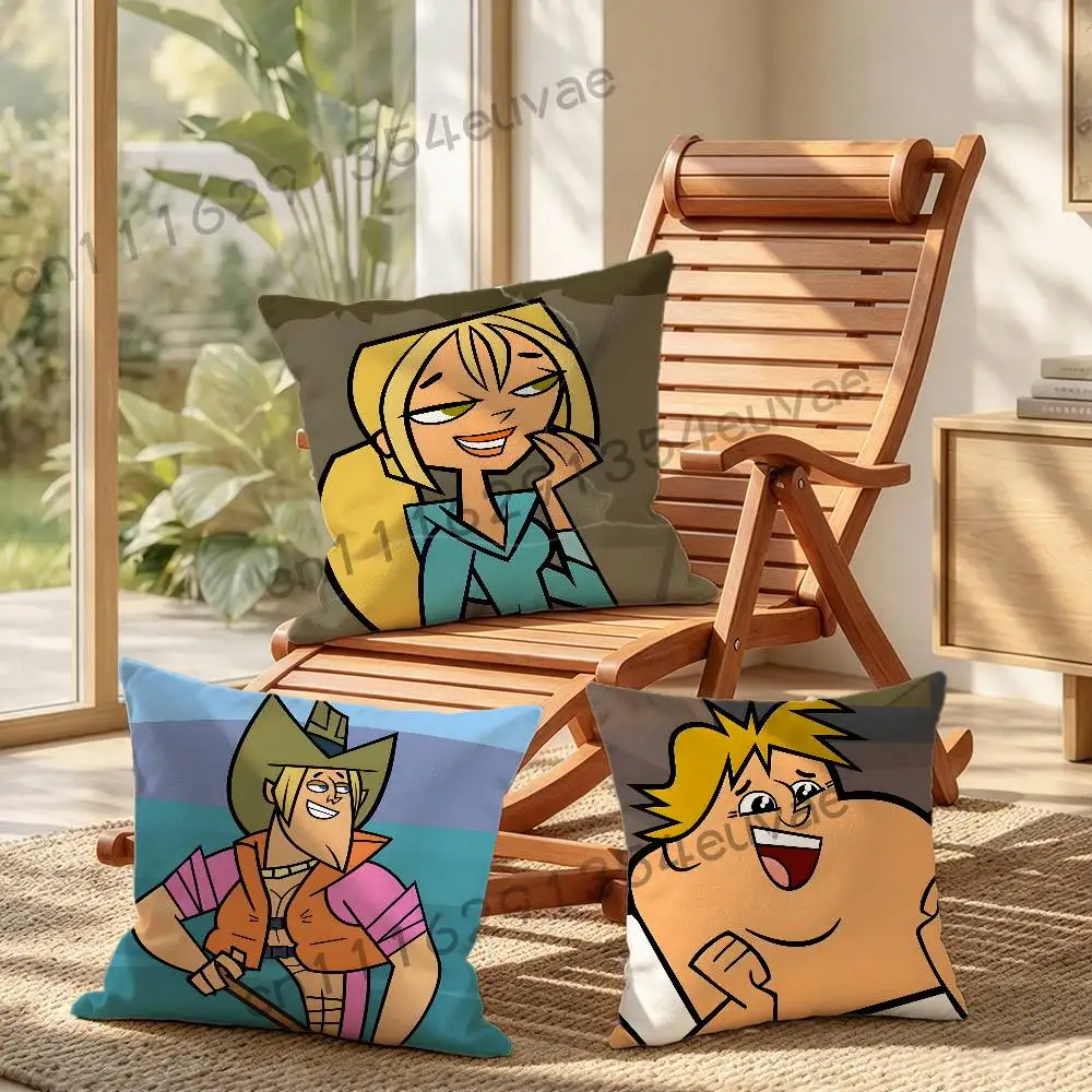 Cartoon T-Total D-Drama I-Island Pillow Cushion Cover Pillowcase Living Room Sofa Home Decor Customized Cartoon