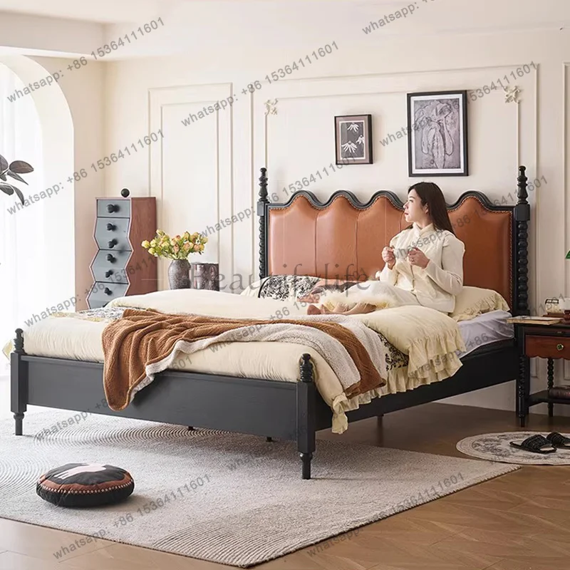 FG Safe Space Saving Bed Design Modern Simple Headboards King Size Bed Frame Children Letto Matrimoniale Lounge Suite Furniture