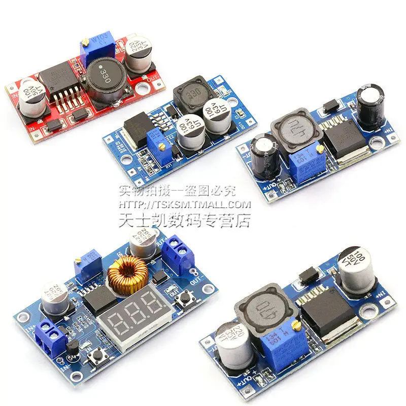 1PCS LM2596S DC-DC Adjustable Step-Down Regulated Power Supply Module DC-DC Power Board LM2596 3A 5A 75W 24V To 12/5V/3V/3.3V