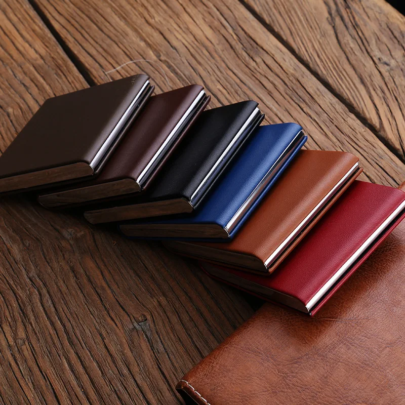 

Portable Slim Leather Cigarette Case Ultrathin Lightweight Pocket Carrying Box for Hold 10 Regular Size Cigarette Accessories