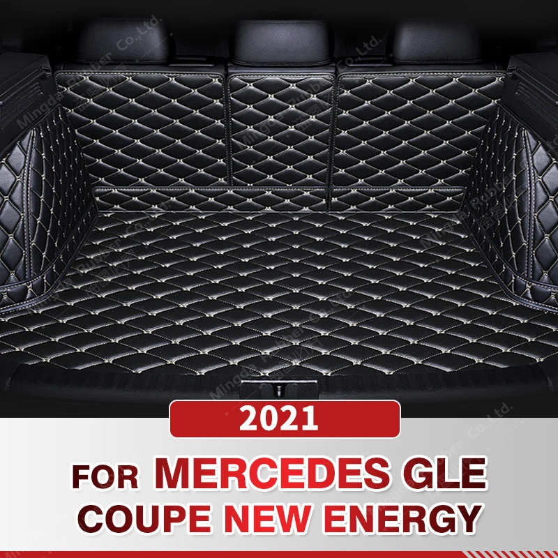 

Auto Full Coverage Trunk Mat For Mercedes Benz GLE Class Coupe New Energy 2021 Car Boot Cover Pad Interior Protector Accessories