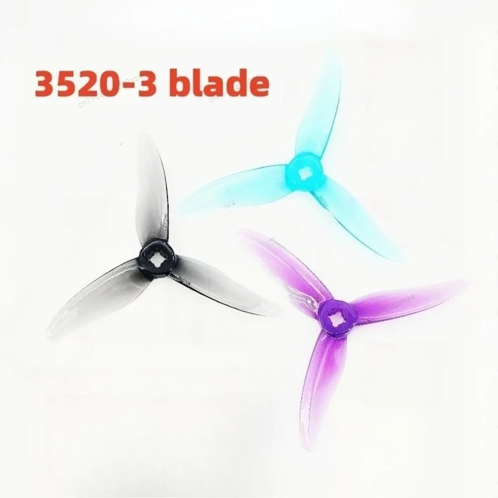 Hélice Gemfan Hurricane 3520 3.5X2X3 de 3 Aspas/Tri-hélice 2204 CW CCW para Dron de Carreras FPV Toothpick de 3''