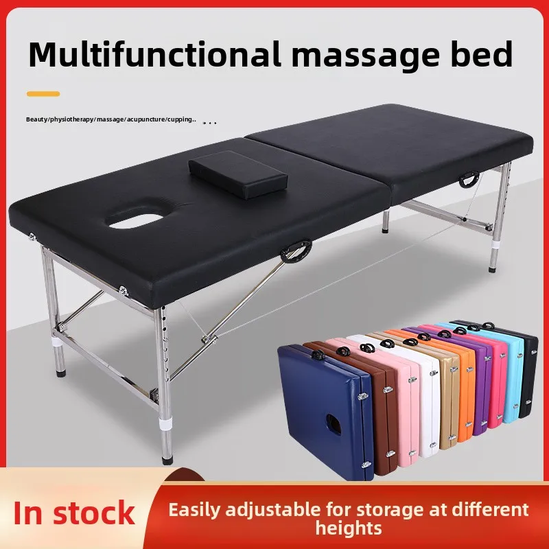 

Multifunctional Portable Thermal Jade Massage Bed Table White Spa Facial Folding Wood Stretcher Metal Material Milking Lash Sale