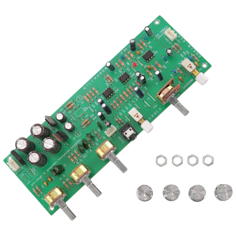 Dual AC Dual 12V DX338A Series Front Tuning Board Power Amplifier Front Board Preamp Amplifier Tone Board Audio Tuning Board