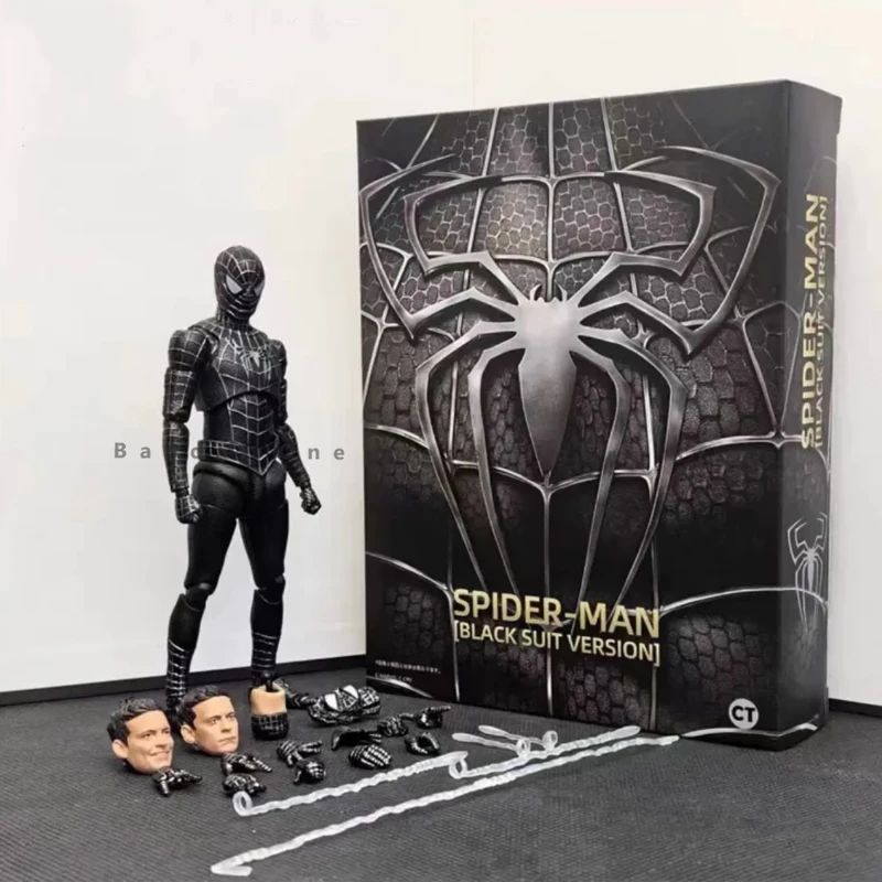 

Экшн-фигурка _ SHF Человек-паук 3 черный костюм Веном Tobey Maguire версия Marvel модель игрушка подарок