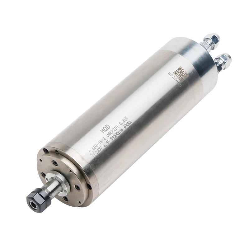 HQD Water Cooled Spindle 0.8kw 24000rpm And Spindle Fixture For Woodcarving Machine