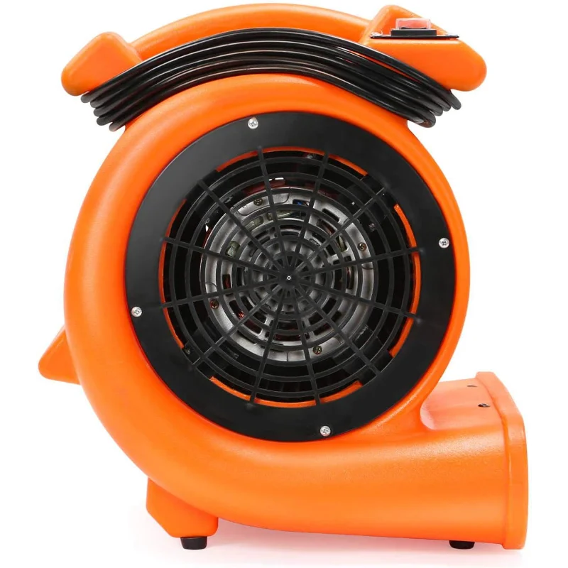 Dryser Air Mover Сушилка для ковров 2-скоростной промышленный напольный вентилятор 1/2 л.с. - Оранжевый вентилятор для сушки ковров Напольный вентилятор