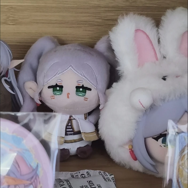 12cm Japón Anime Girls Frieren Himmel Kawaii Cosplay llavero de muñeca de algodón dibujos animados Mini peluches suaves Dango figuras de juguete regalo para seguidores