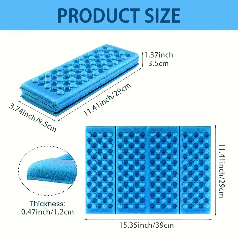 العسل بساط التدليك 6 أضعاف XPE وسادة المشي لمسافات طويلة التخييم التدريب بارك وسادة قابلة للطي نزهة الجلوس وسادة مقاومة للرطوبة
