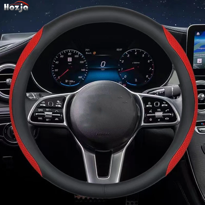 

Leather Car Steering Wheel Cover for Audi A4 A5 Q7 R8 S5 TT A1 A3 A7 A8 A8L R18 RS5 TTS A6 Q3 Q5 2010 2011 2012 2013 Accessories