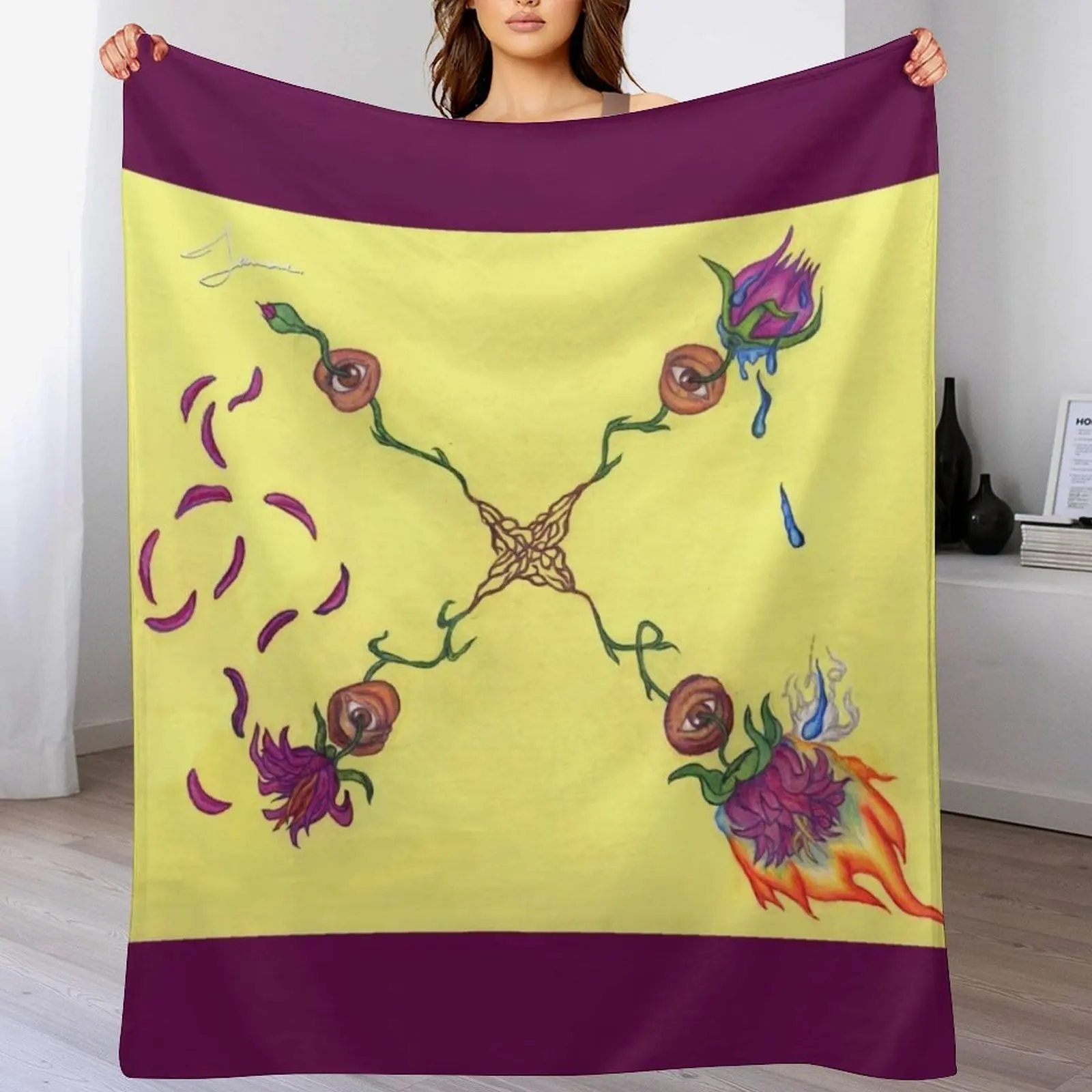 

INTERTWINED Throw Blanket Cute Warm Decorative Beds Softest Blankets