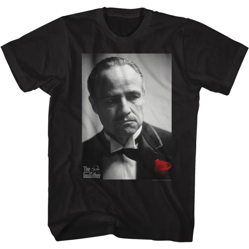 The Godfather Movie Logo Don Corleone Black & White Bust Photo Men's T Shirt