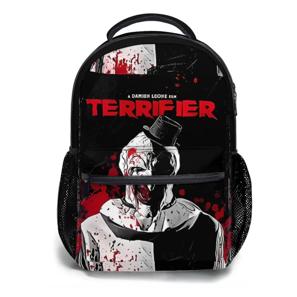 Nuovo Terrifier alla moda 2 Film Horror 2022 borsa zaino borsa per libri alla moda di grande capacità Multi-tasche regolabile 17 pollici