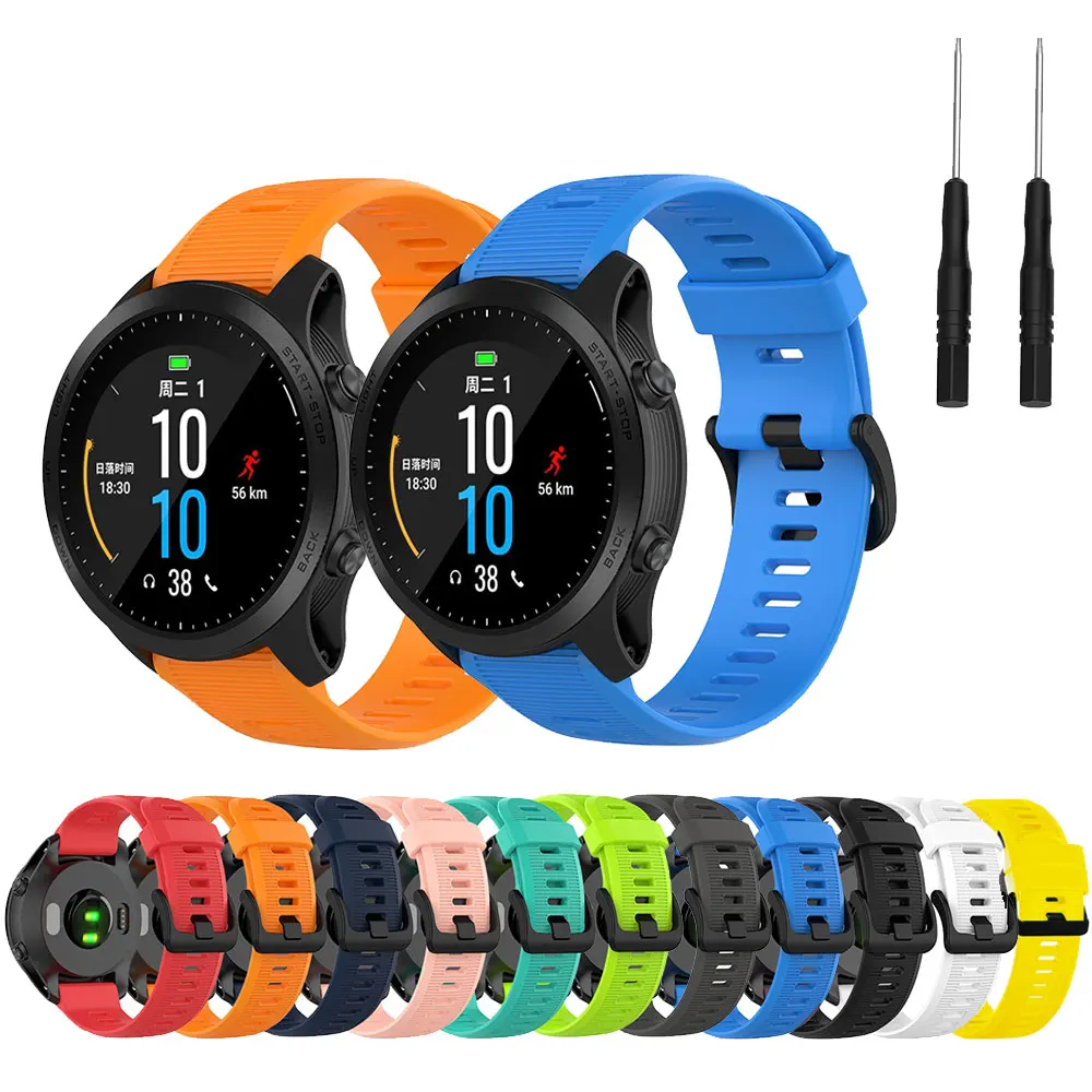 22mm WatchBand for For Garmin Forerunner 945 935 955 Fenix 5 Plus Fenix 6 Silicone Smart Watch Band Outdoor Sports Waterproof