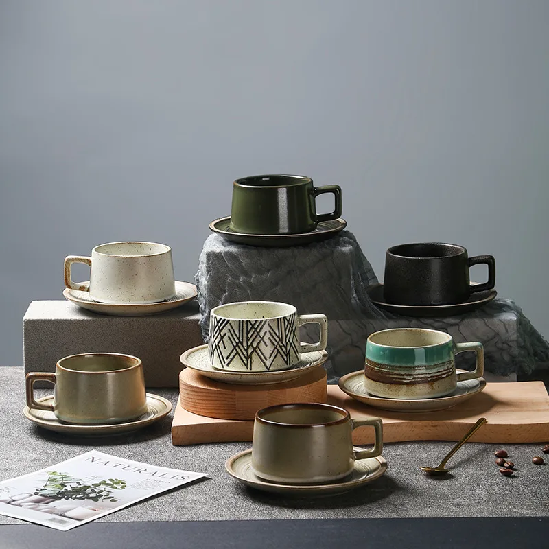 

LingAo Ceramic Mug Restaurant Cafe Afternoon Tea Latte Coffee Cup Creative Home Breakfast Oat Milk Cup Water Cup Festival Gift