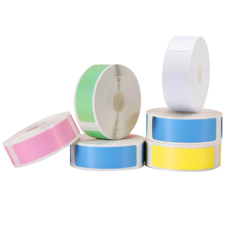 Waterproof Self Adhesive Thermal Small Label Sticker Paper Colorful Supermarket Price Blank Label Direct Print Tag Supplie