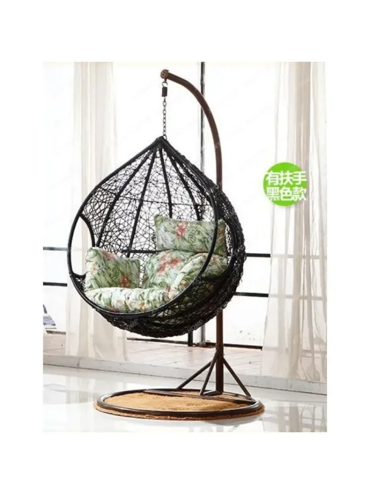 Swing Glider Hammock Indoor Balcony Bird\'s Nest Hanging Basket Rattan Chair Recliner Lazy Rocking Chair Adult