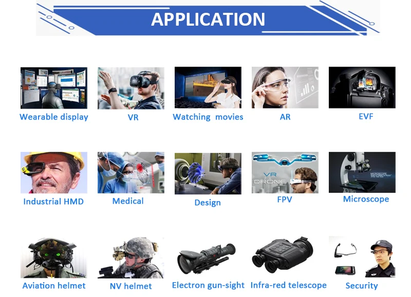 Seeya 0.83 بوصة 2560*1440 1800nits كامل اللون مايكرو OLED يستخدم لعرض العين القريبة #5