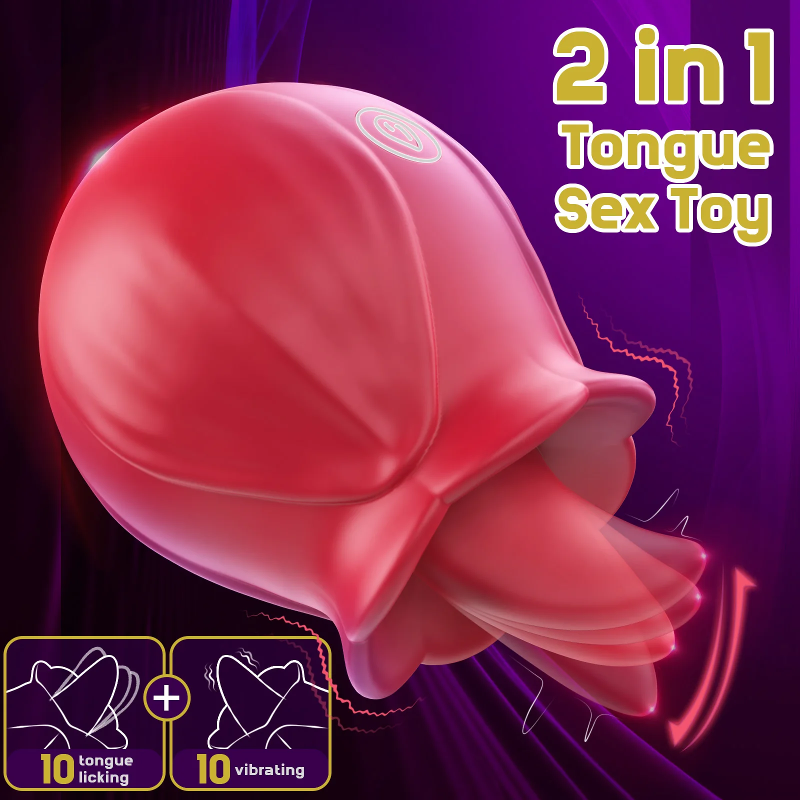 اللسان الجنس لعب الإناث الاستمناء البظر محفز الحلمة لعق مدلك اللسان هزاز المثيرة آلة لعبة الجنس للمرأة #2