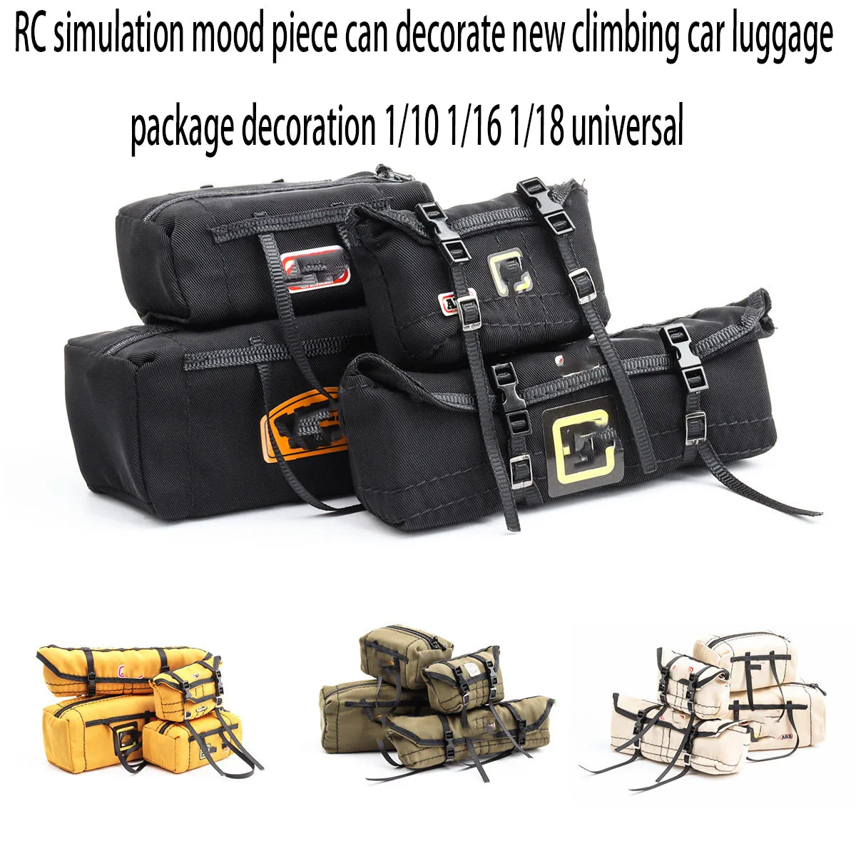 RC simulation mood piece can decorate new climbing car luggage package decoration 1/10 1/16 1/18 universal