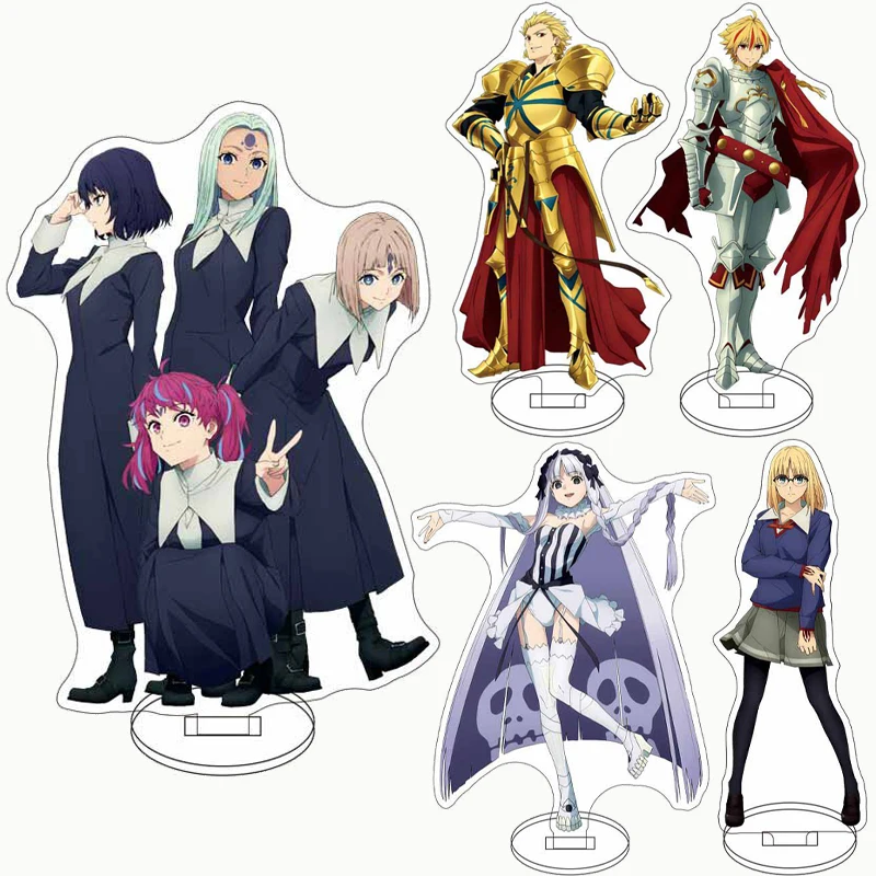 16CM Anime Fate/strange Fake Figur Ayaka Sajyou Saber Tine Chelc Archer Tsubaki Kuruoka Acryl-Ständer Cosplay-Ornamente Geschenke