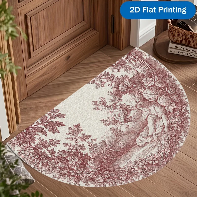 Elegant Geometric Welcome Rug Easy Clean Water Resistant Mat Great Gift For Art Lovers And Cozy Home Entrance Protection