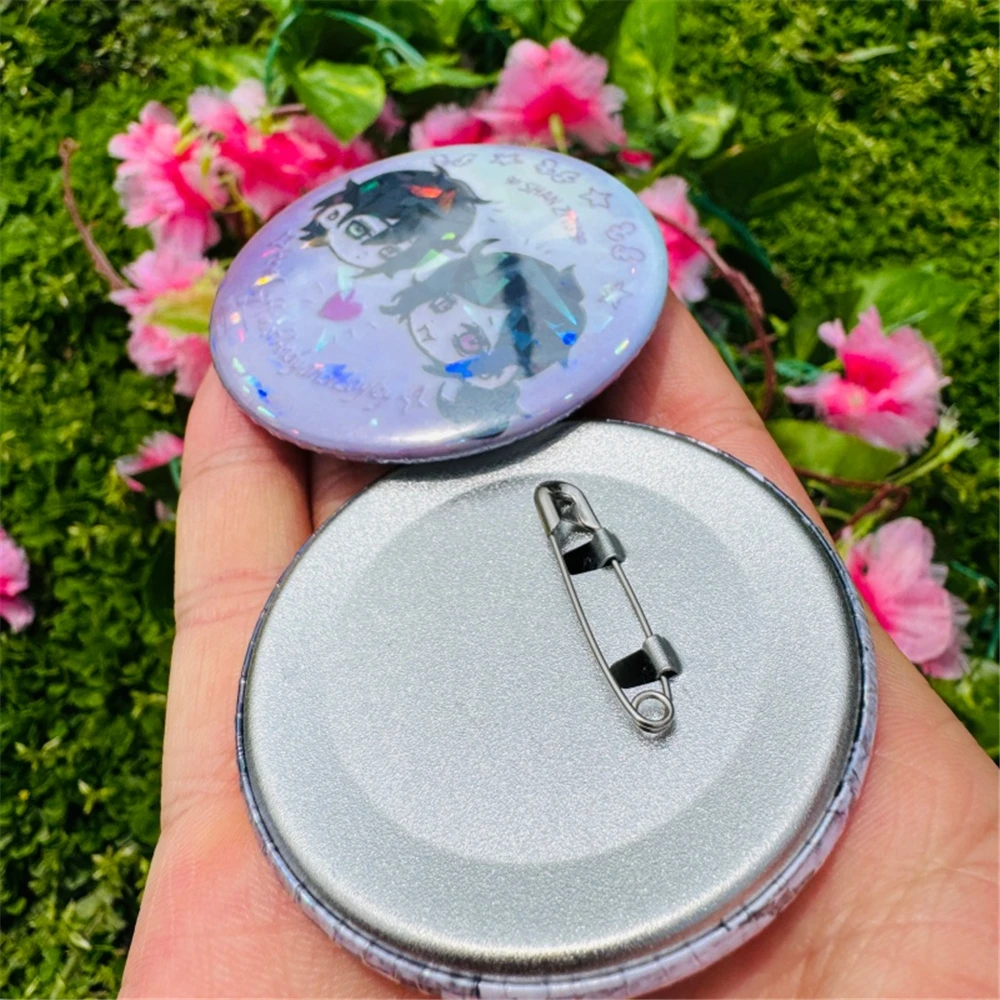 58MM Anime Andy Volcano Ashley Andrew Leyley Cosplay Costumes SPTE Tin Plated Pin Badge Accessories Pendant Prop Xmas Gilf