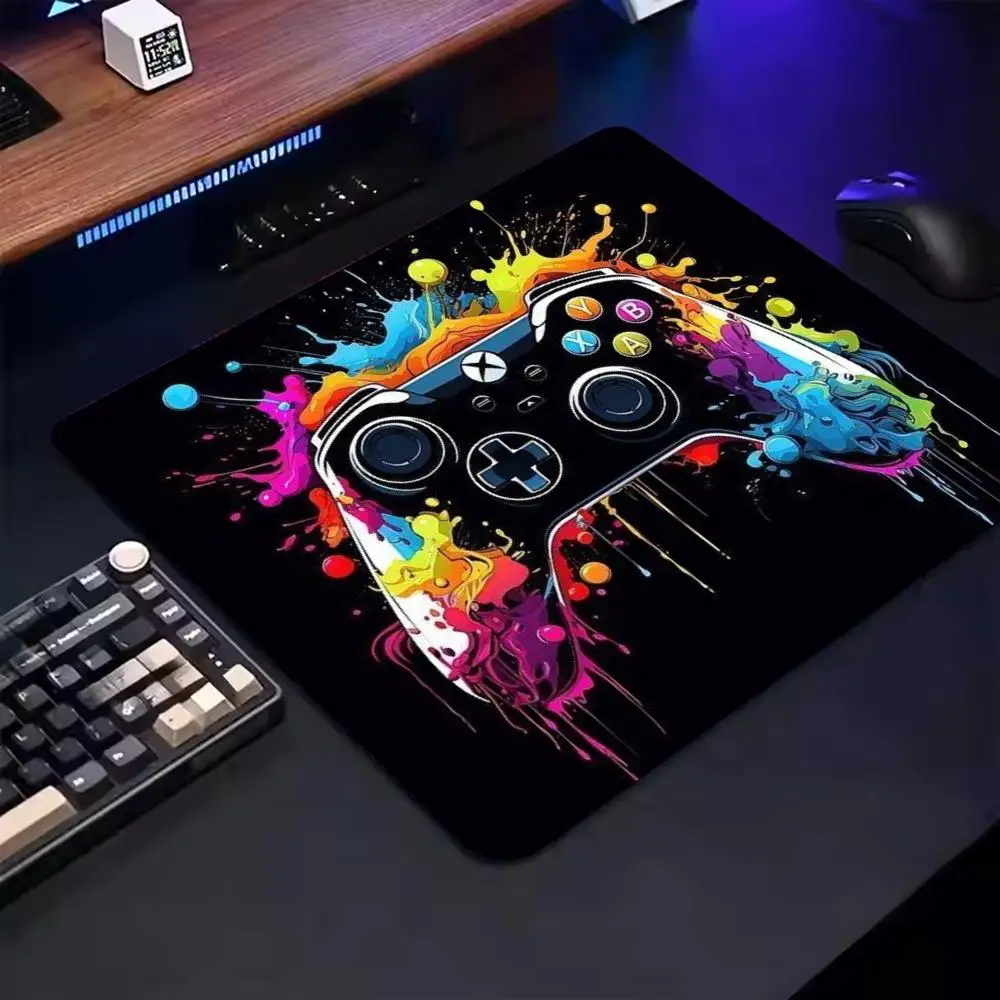 Mini Paint Splash Non-slip Rubber E-sports Stitched Edge mouse pad for Office Laptop Gamers Daily Desktop Decor