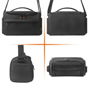 FOSOTO B750 單眼相機包,單肩斜背包,相容於佳能、Nikon、賓得、奧林巴斯相機,附防水防雨罩 10 最佳銷售 防水相機包 - №6