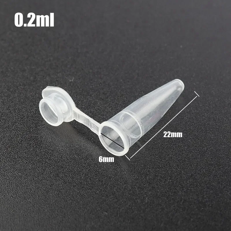 100pcs Home Garden Storage Clear Plastic Bottles Centrifuge Tube Transparent Container With Cap