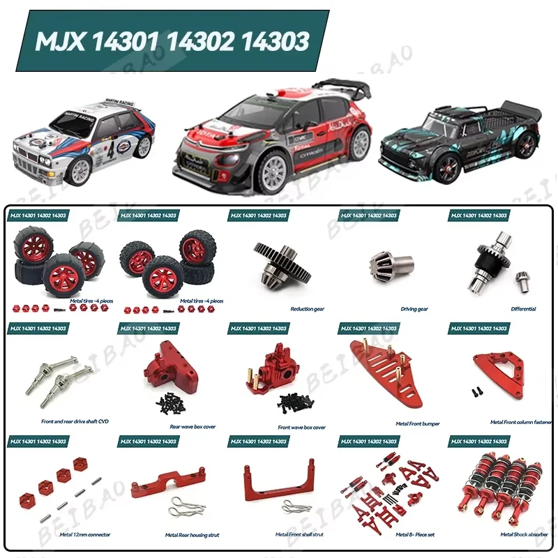 

MJX RC 14301-14302-14303 Bearing Drive Shaft Shock Absorber Oil Damper 1/14 RC Car Upgrade Parts Accessories Rc Cars for Adults