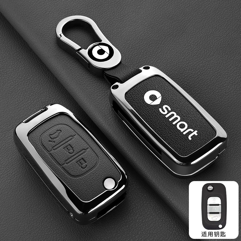 

Кожаный чехол для ключей от автомобиля, защитный держатель для Mercedes Benz Smart Fortwo 453 Forfour 2015 2016 2017, CWTWB1G767 TWB1G767