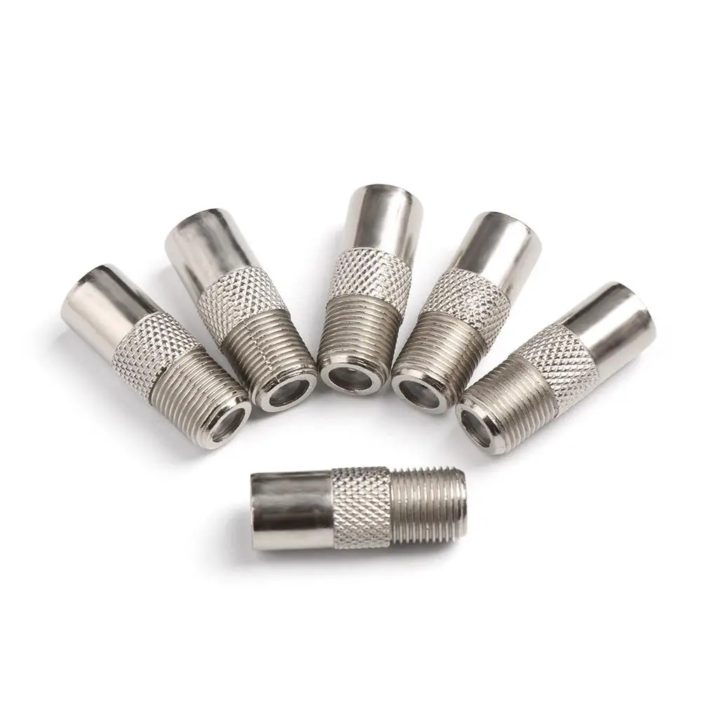 10pcs/lot F-Type Coaxial Female to RF TV Aerial Male Adapter Satellite Coax Connector