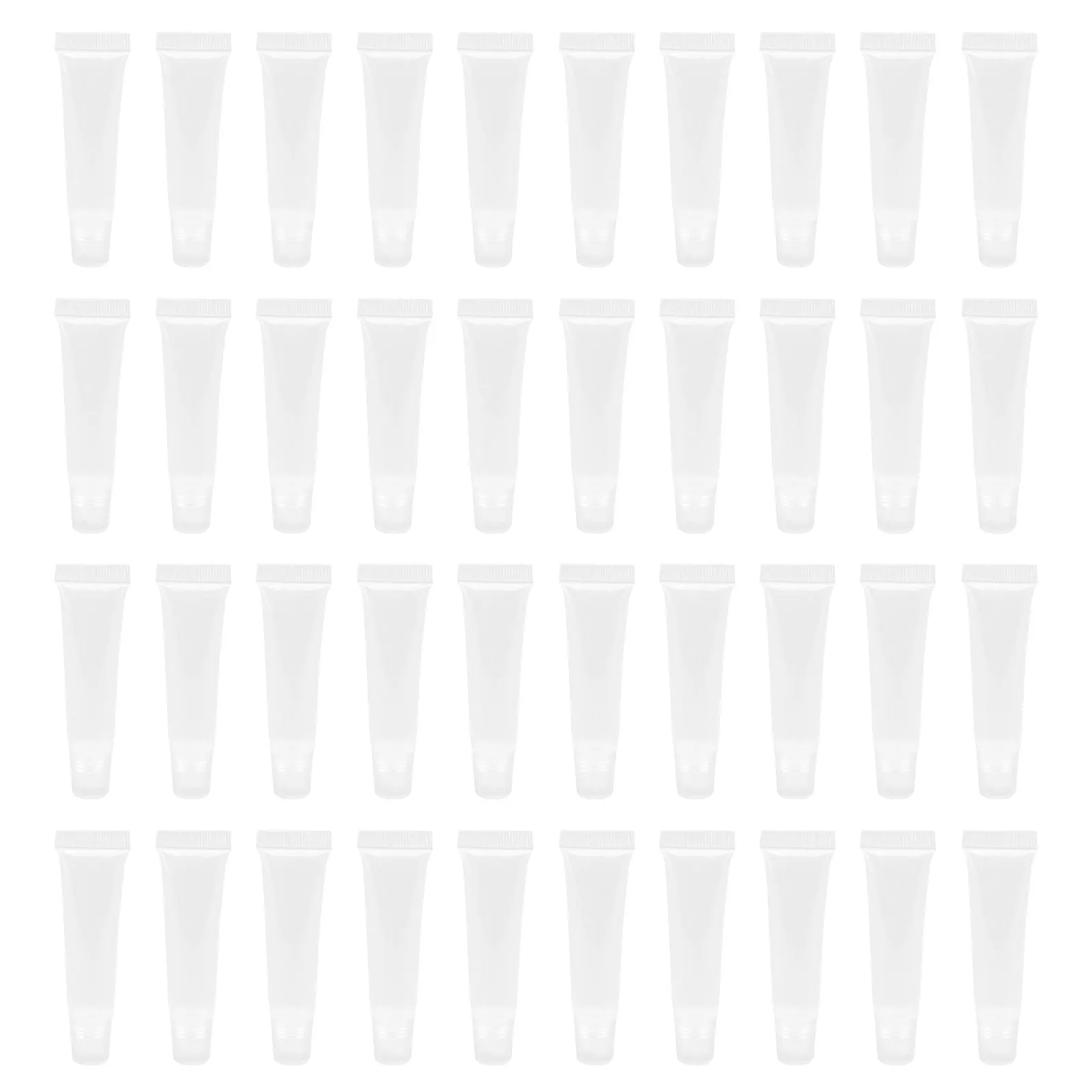 40 Tubos Recargables para Bálsamo Labial, Ecológicos, Suaves y a Prueba de Fugas, para Brillo Labial, Champú y Loción DIY