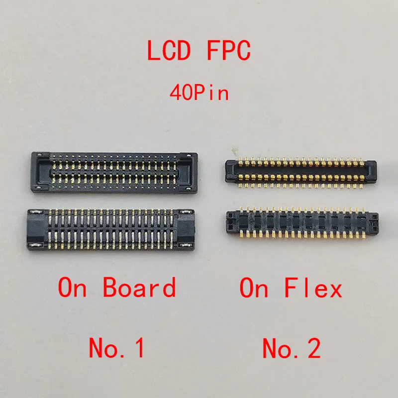 5-10 Stuks 40pin Usb Oplader Opladen Fpc Connector Contact Voor Samsung Galaxy A22 5G A226 A226b A226b/Dsn Lcd Scherm Fpc