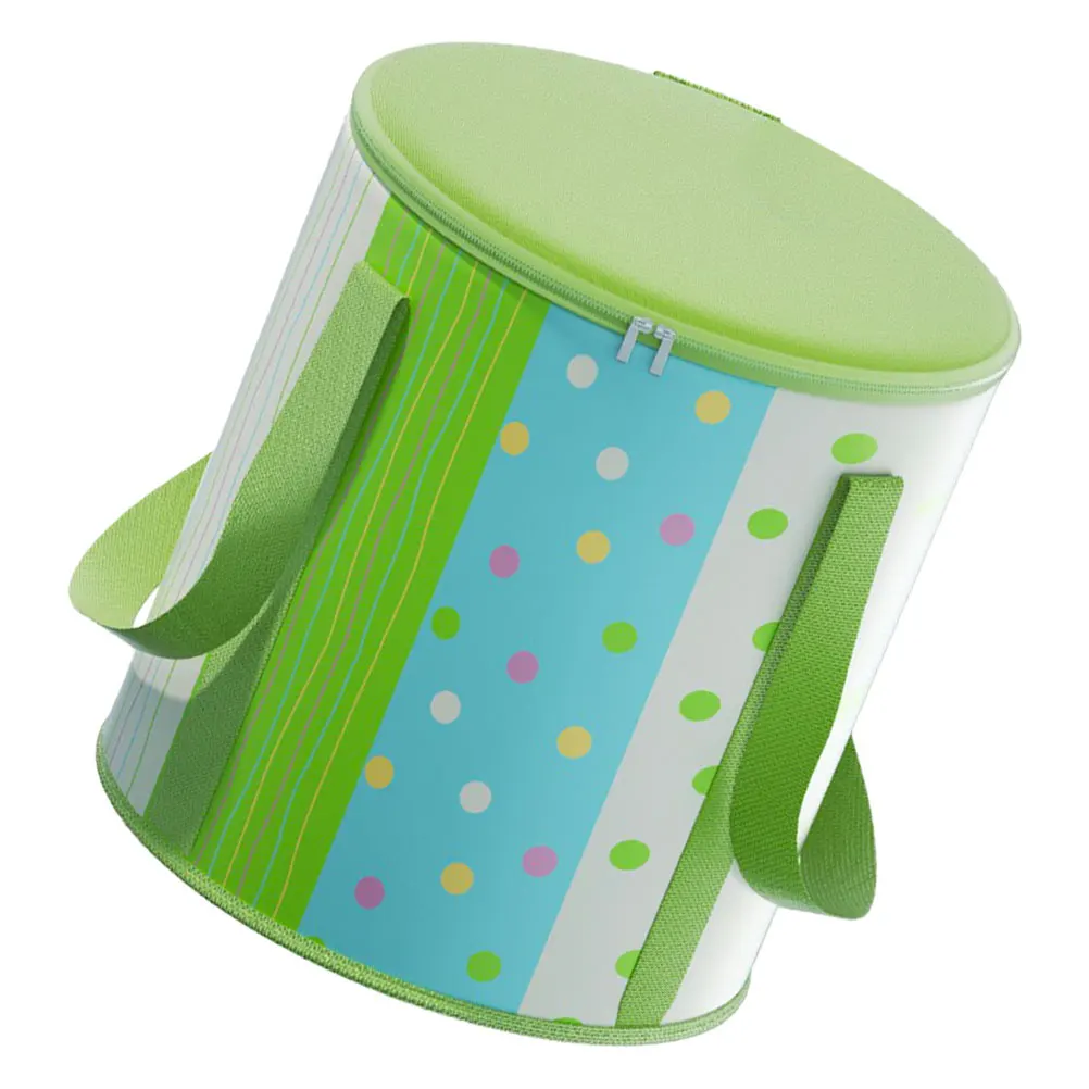 

Portable Foldable Foot Bucket for Soaking Feet Deep Design Collapsible Bath Tub Storage Basin High Leg Dots Wash Sink