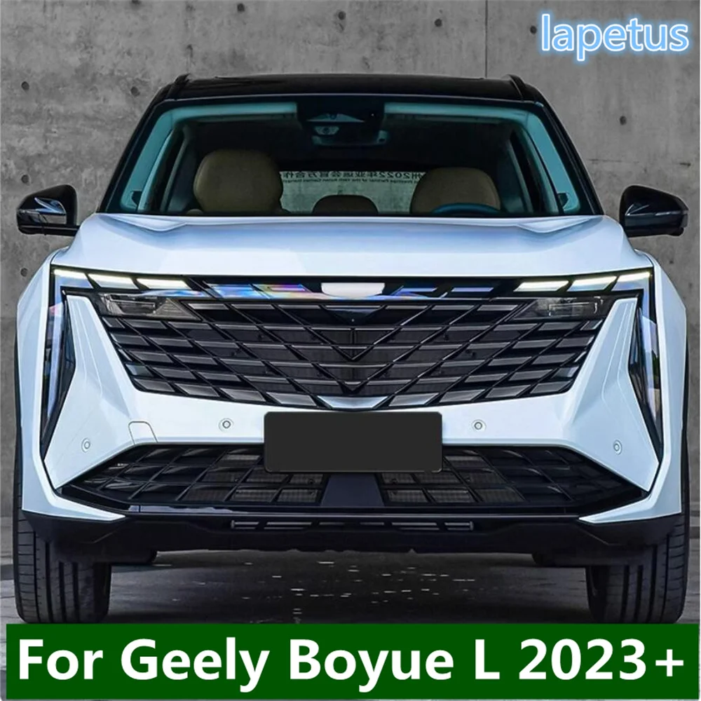 

Dust-Proof Net Decoration Cover And Stainless Garnish Trim Front Grille Anti-insect Net Cover Trim For Geely Boyue L 2023 2024