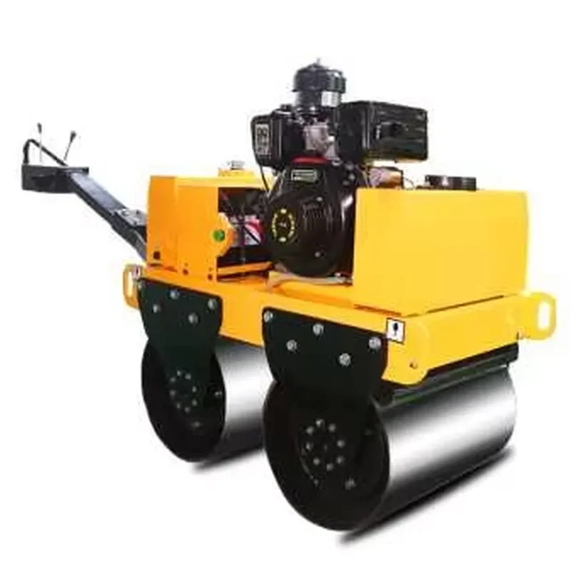 New Dual Wheel Hand Held Vibratory Compactor 1 Ton for Narrow Road Surface with Motor and Engine Core Components