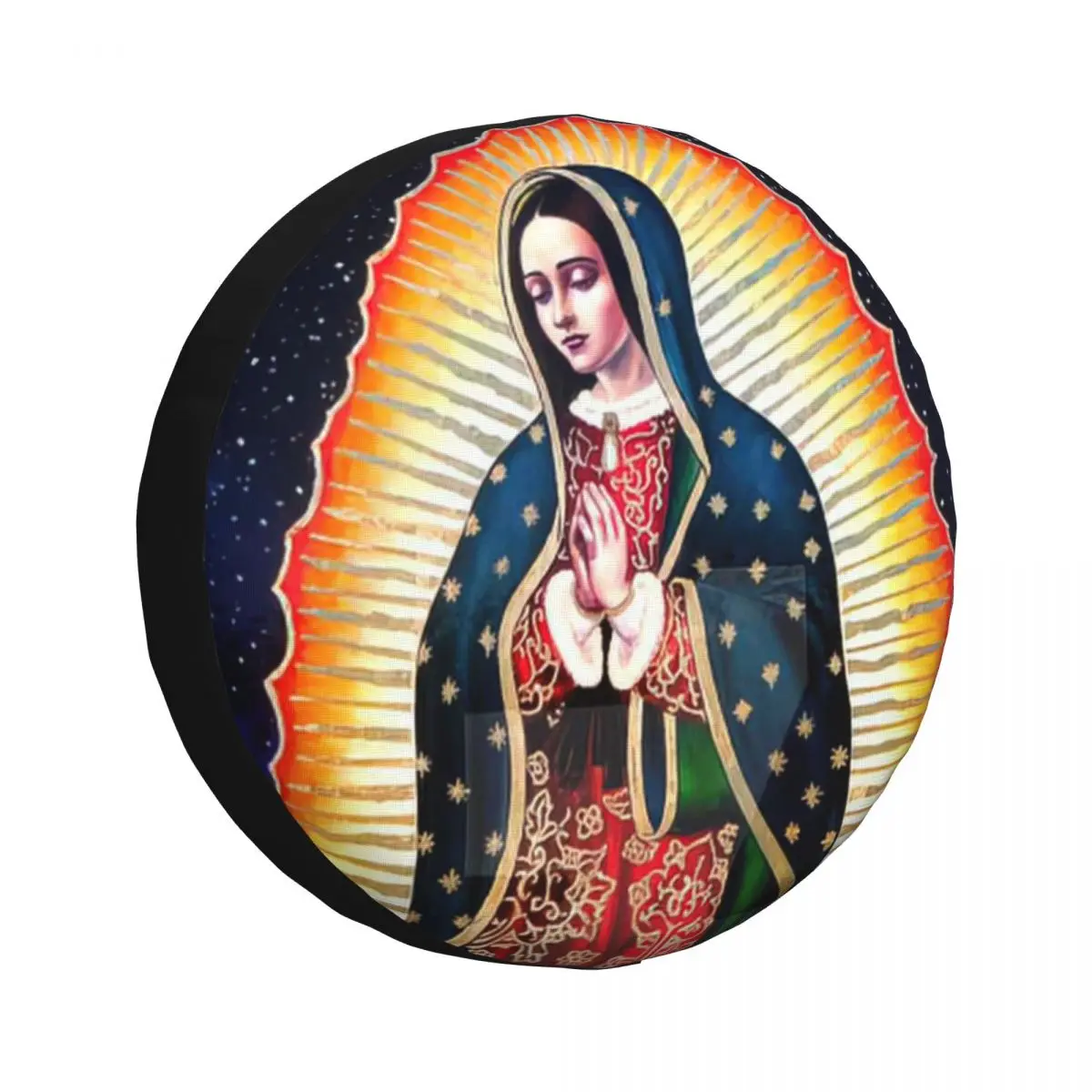 Virgin Mary Tire Cover Wheel Protectors Weatherproof Universal for Jeep Trailer RV SUV Truck Camper Travel Trailer