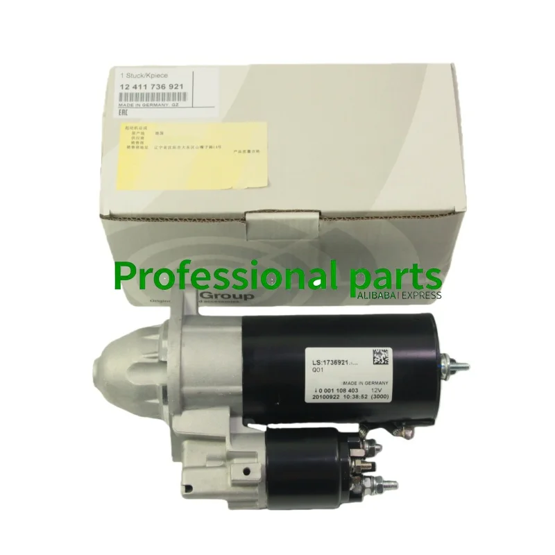 Starter Motor Ignition Starter Engine Starting Motor 12V for BMW M62 E38 E39 E53 OEM 12411736921 12411468622 12411729981