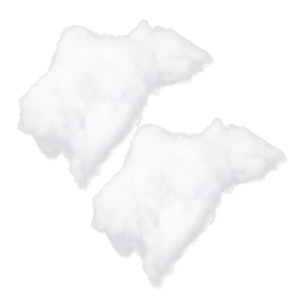 2 Bags Premium PP Cotton Batting Soft Resilient Filling for DIY Pillow Cushion Craft Projects Stuffed Animal Crochet Safe